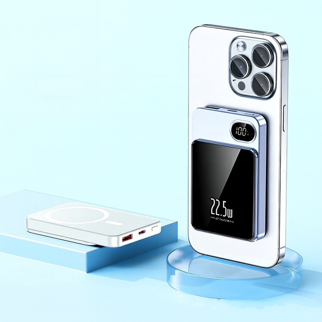 Chargeur Portable Magnétique – Batterie 10000mAh Sans Fil – Par MAGNOLINK™